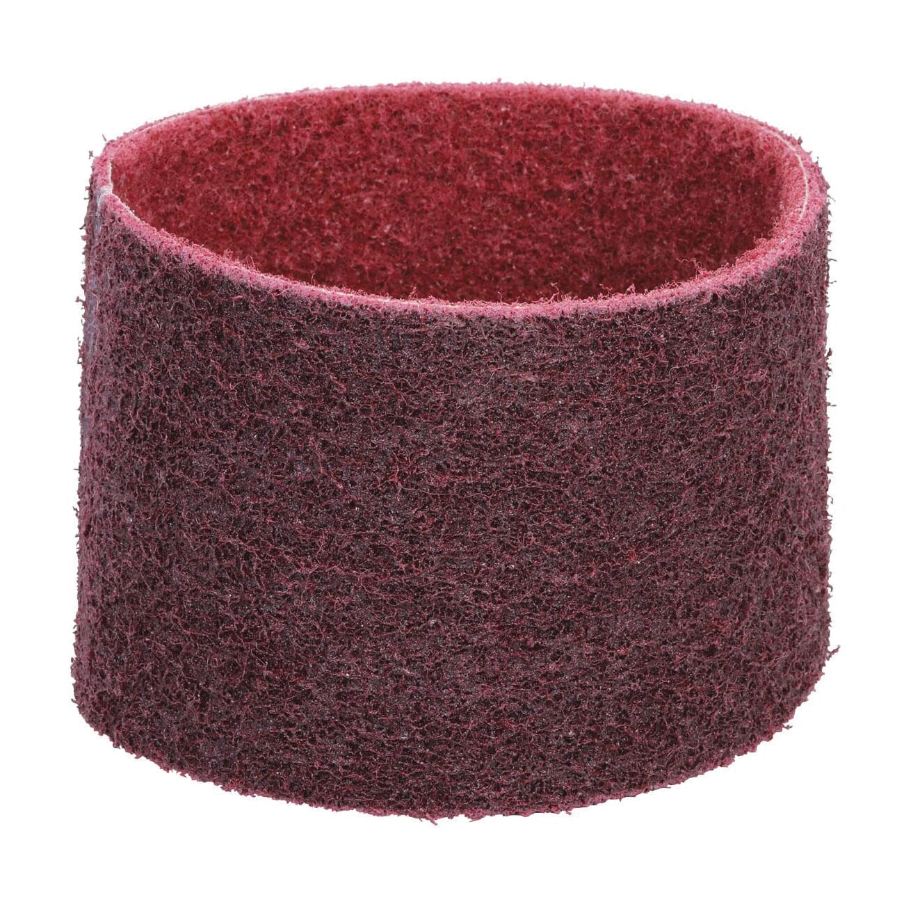 Dynabrade® DynaBrite® 90282 Premium Good Tier Expanding Drum Surface Conditioning Non-Woven Abrasive Belt, 3-1/2 in W x 15-1/2 in L, Medium Grade, Aluminum Oxide Abrasive, Maroon